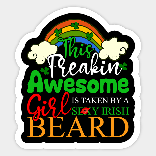 This Girl Is Taken By A Sexy Irish Bearded Man Girlfriend Sticker by 2blackcherries